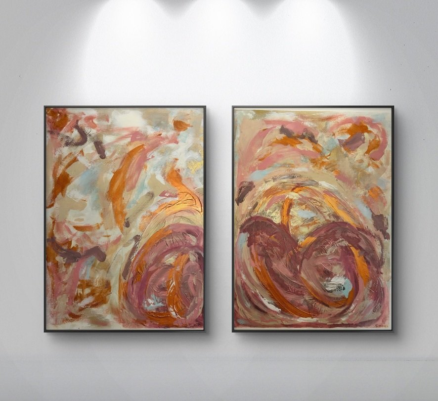 Adrift diptych